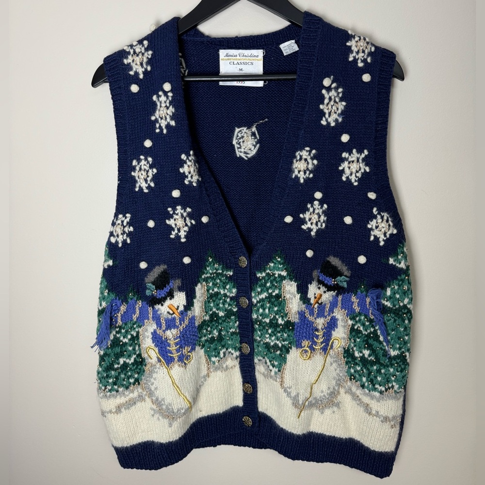 Vintage Christmas Sweater Vest